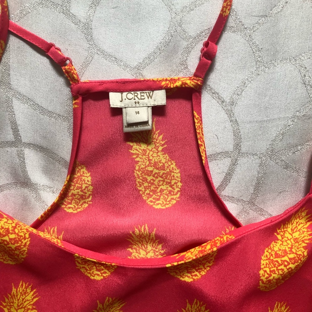 J. Crew pineapple tank